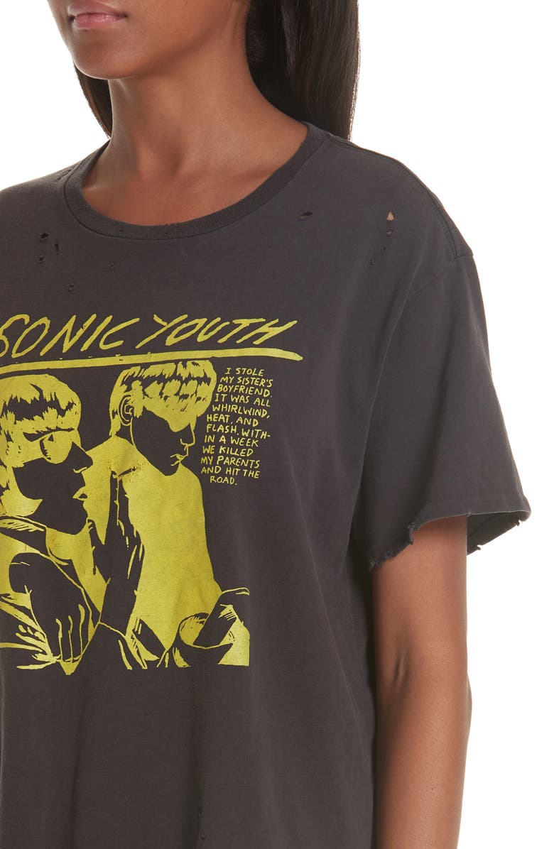 R13 Sonic Youth Print Tee, Alternate, color, 