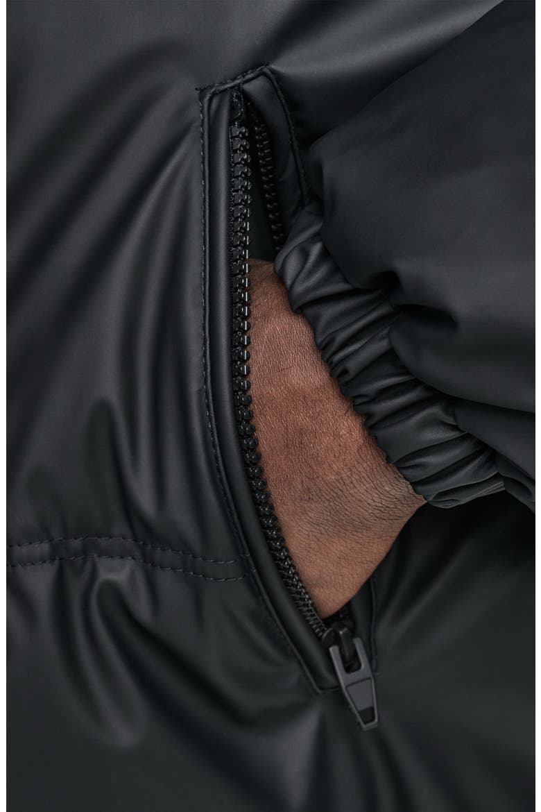 Water Resistant Hooded Puffer Jacket, Alternate, color, BLACK