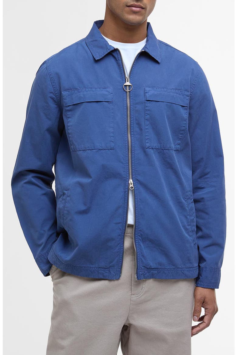 Glendale Zip Overshirt, Main, color, OCEANA