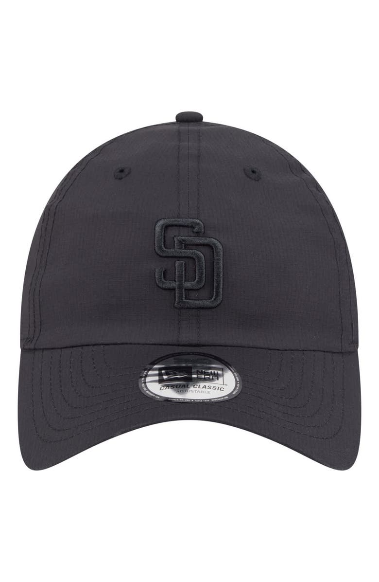 New Era Men's New Era Black San Diego Padres Ripstop Casual Classic Adjustable Hat, Alternate, color, 