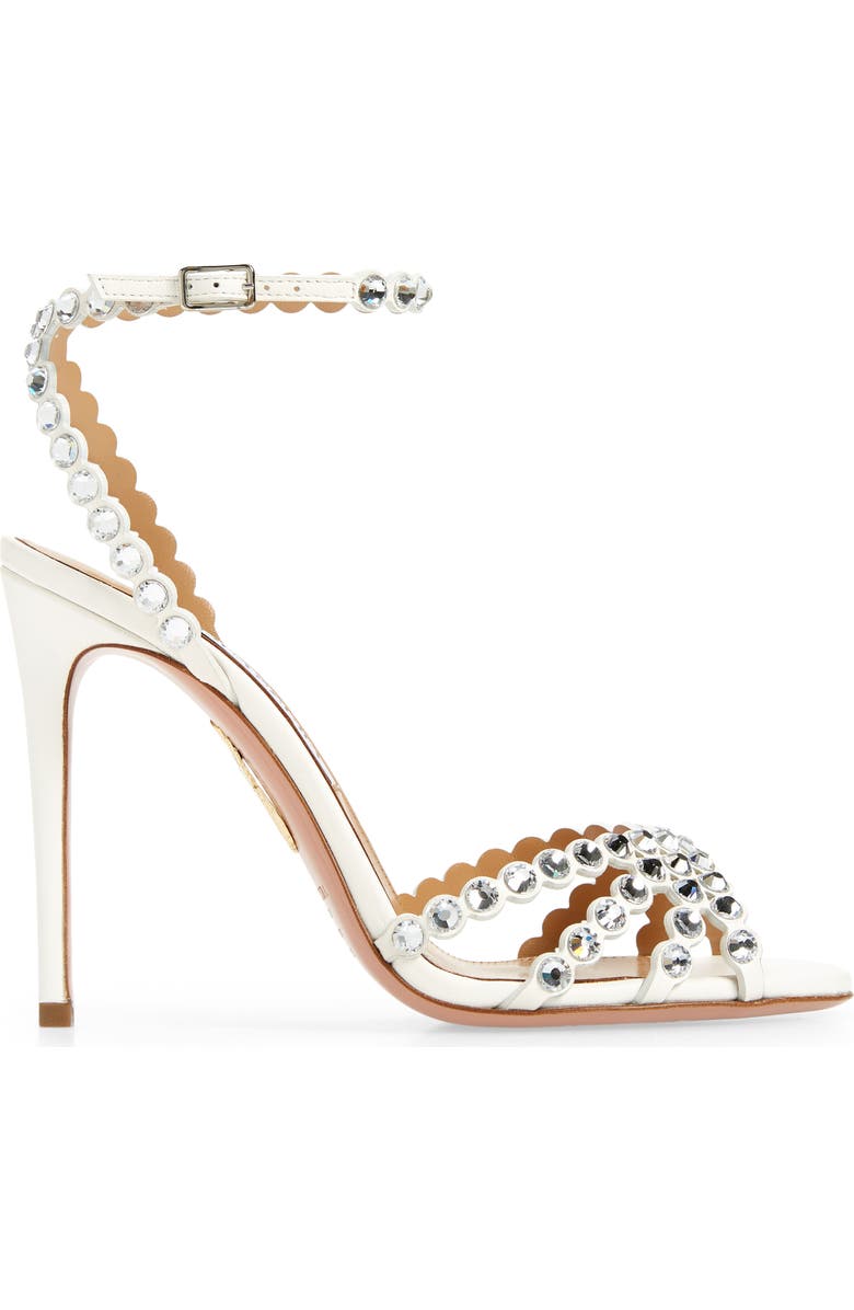 Aquazzura Tequila Crystal Ankle Strap Sandal, Alternate, color,