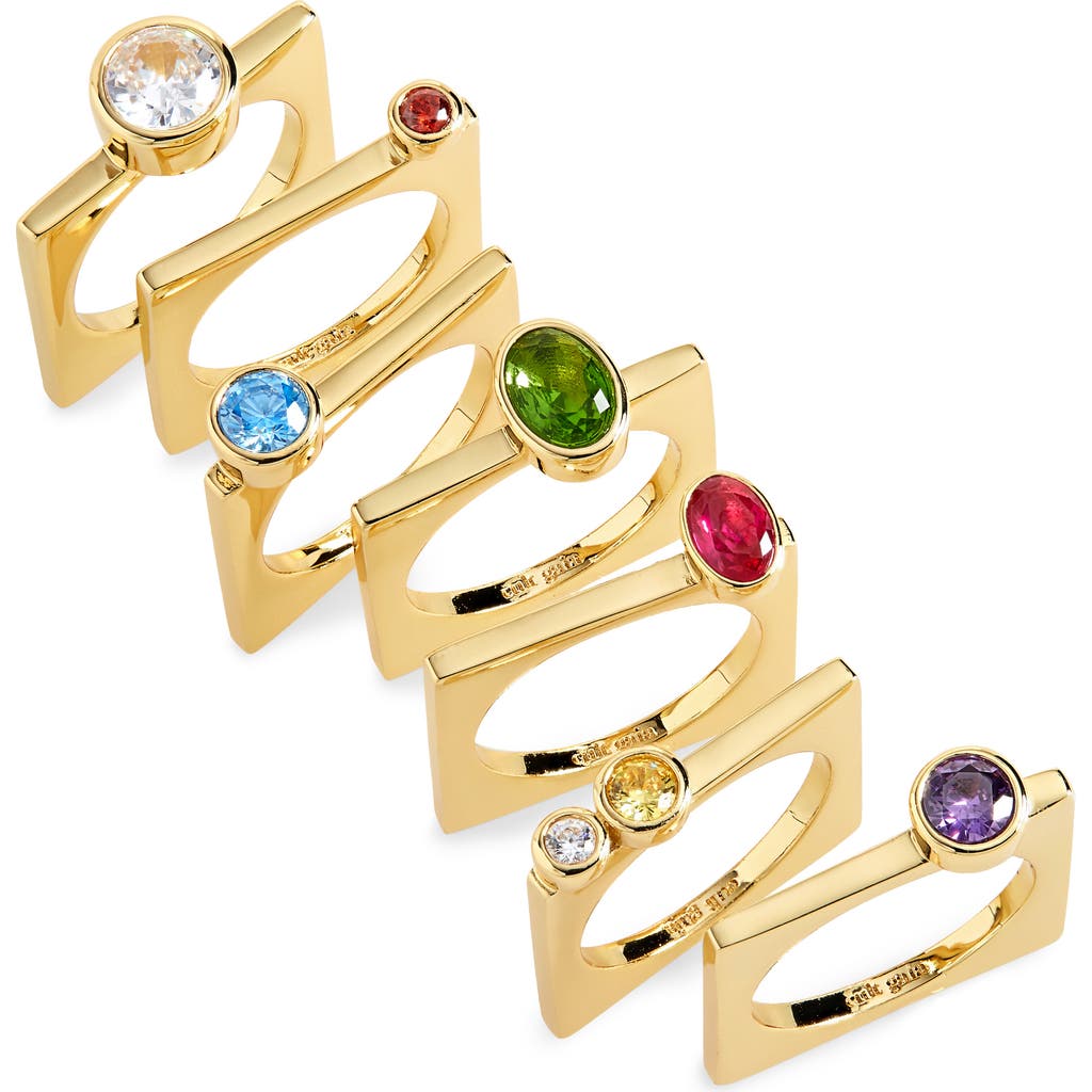 CULT GAIA CULT GAIA COSIMA SET OF 7 STACKING RINGS