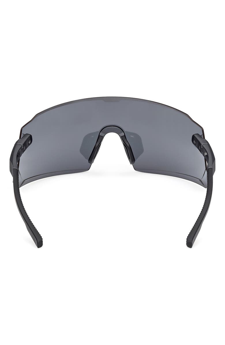 adidas 120mm Shield Sports Sunglasses, Alternate, color, Matte Black / Smoke
