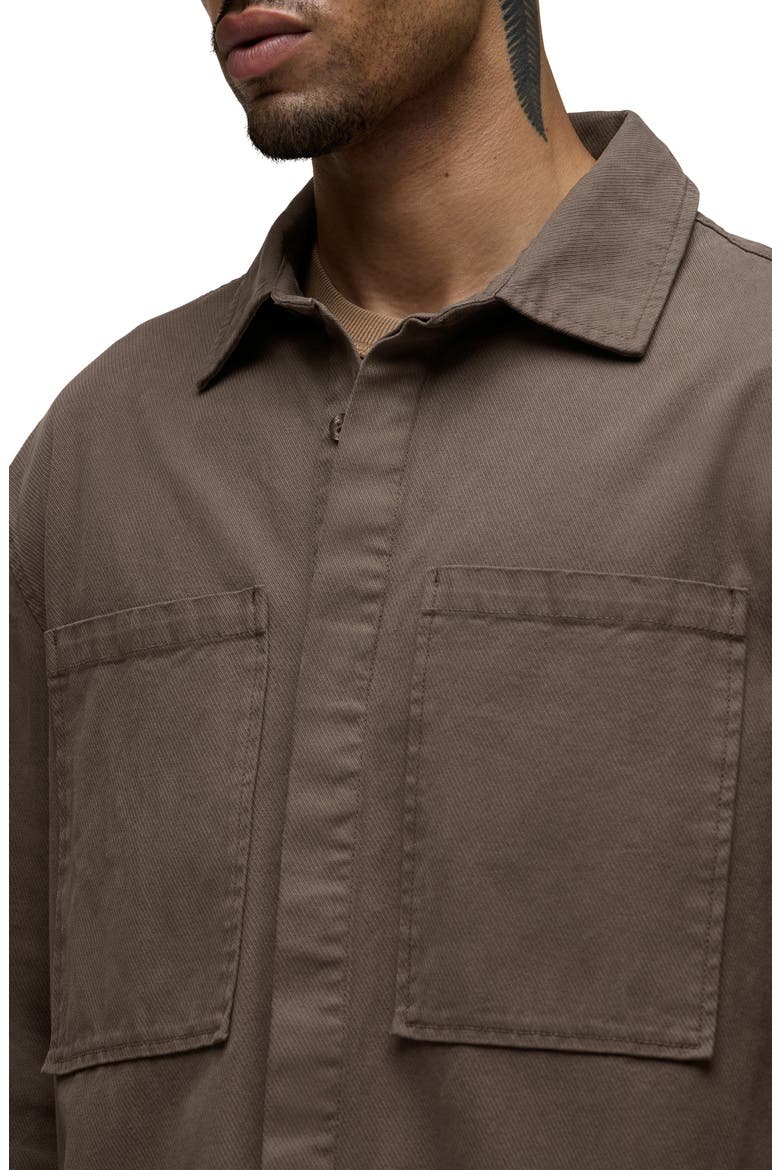 Relaxed Long Sleeve Overshirt Jacket, Alternate, color, CANTEEN