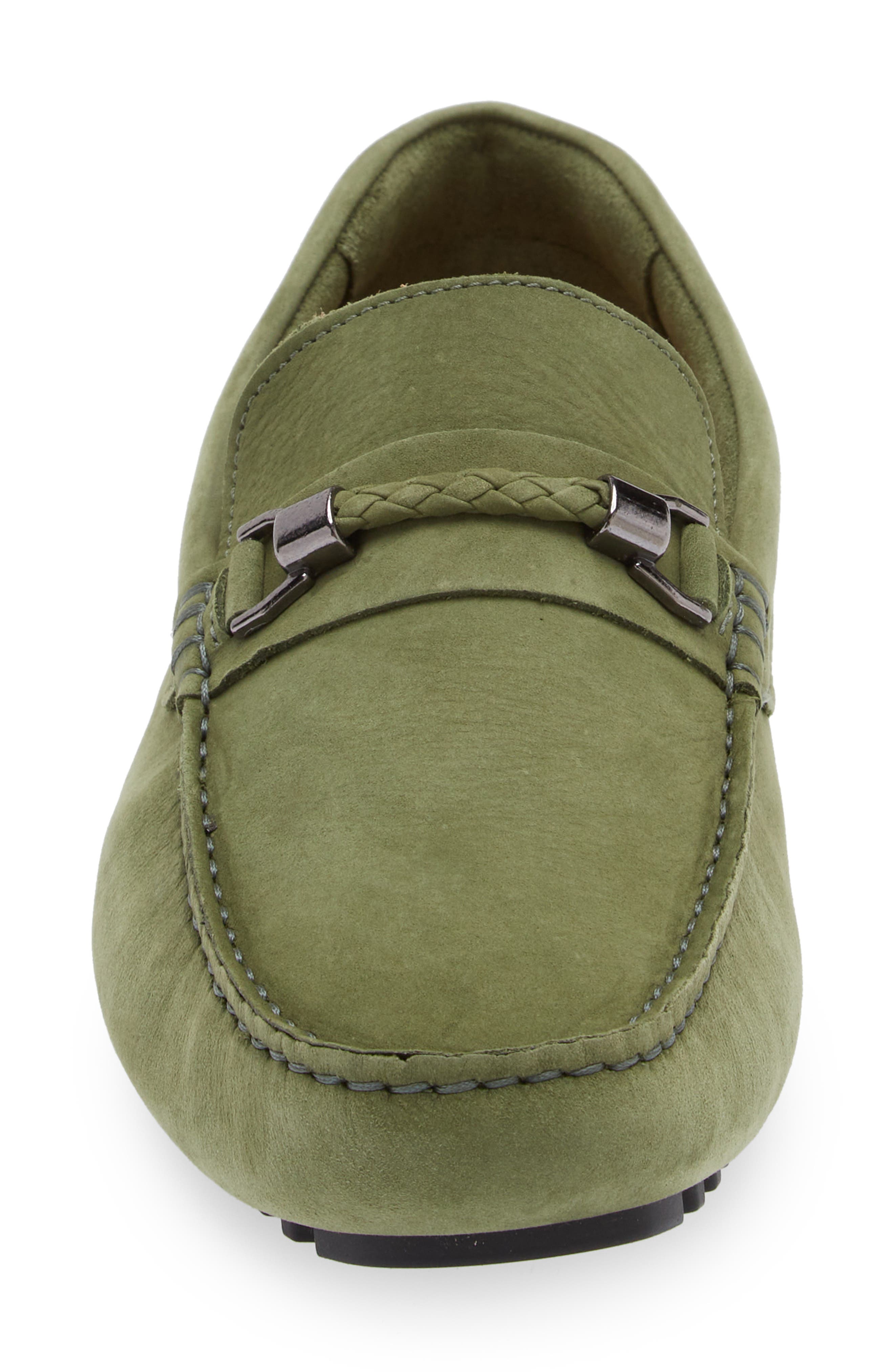 Nordstrom Barrett Braided Bit Driving Shoe, Alternate, color, Olive Mayfly