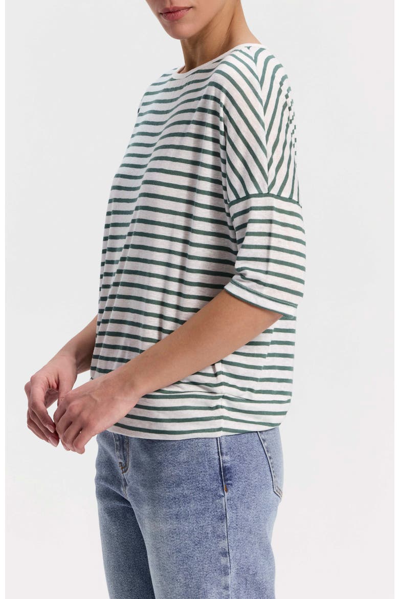 Striped T-Shirt, Alternate, color, Green Stripes