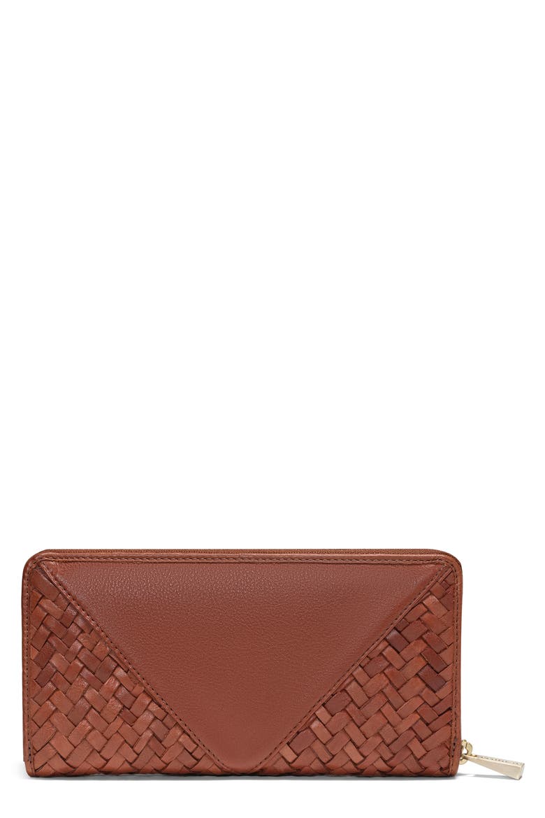 Longview Leather Wallet, Main, color, BRANDY