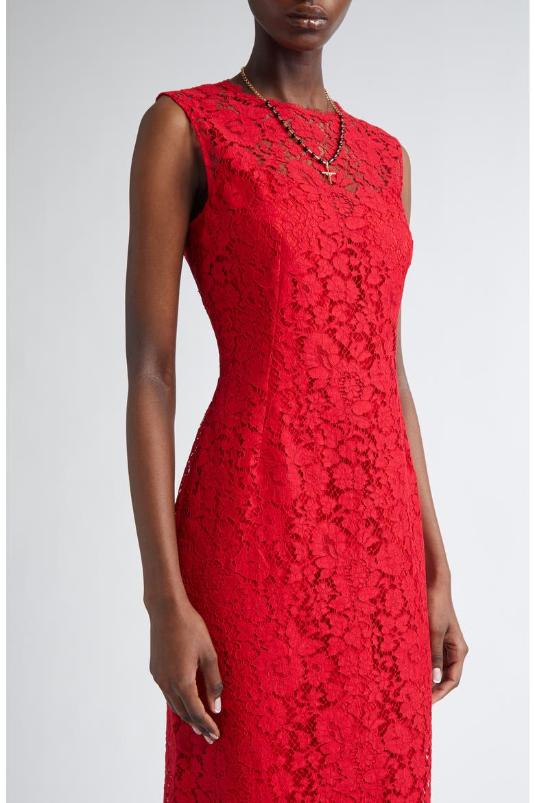 Floral Lace Sheath Dress, Alternate, color, R0026 BORDEAUX CHIARO