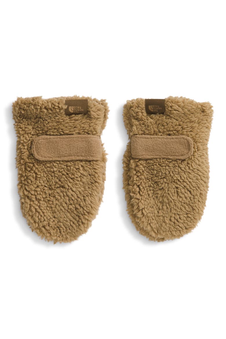 Baby Bear High-Pile Fleece Mittens, Main, color, TEDDY BROWN