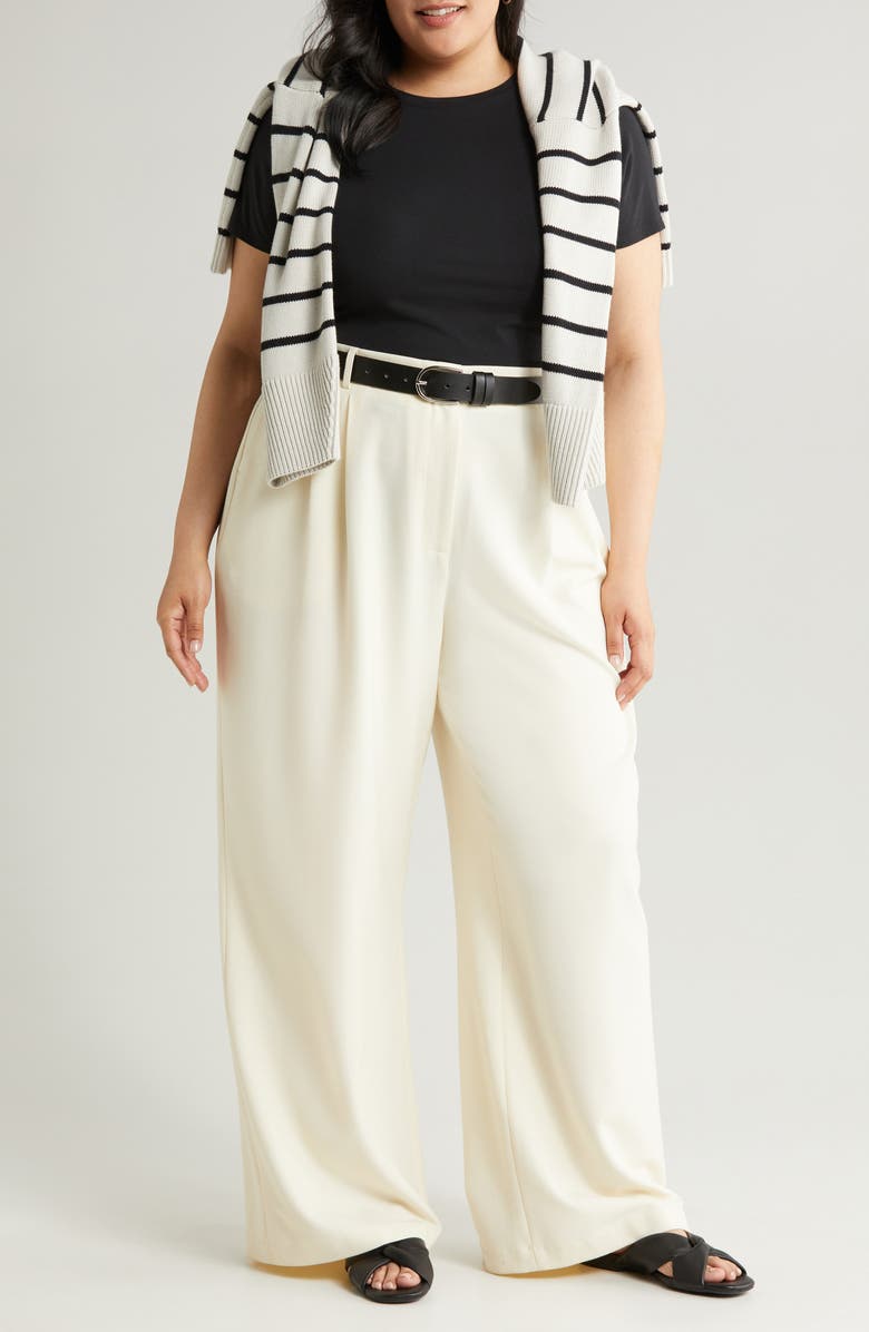 Nordstrom Crewneck T-Shirt, Main, color, Black