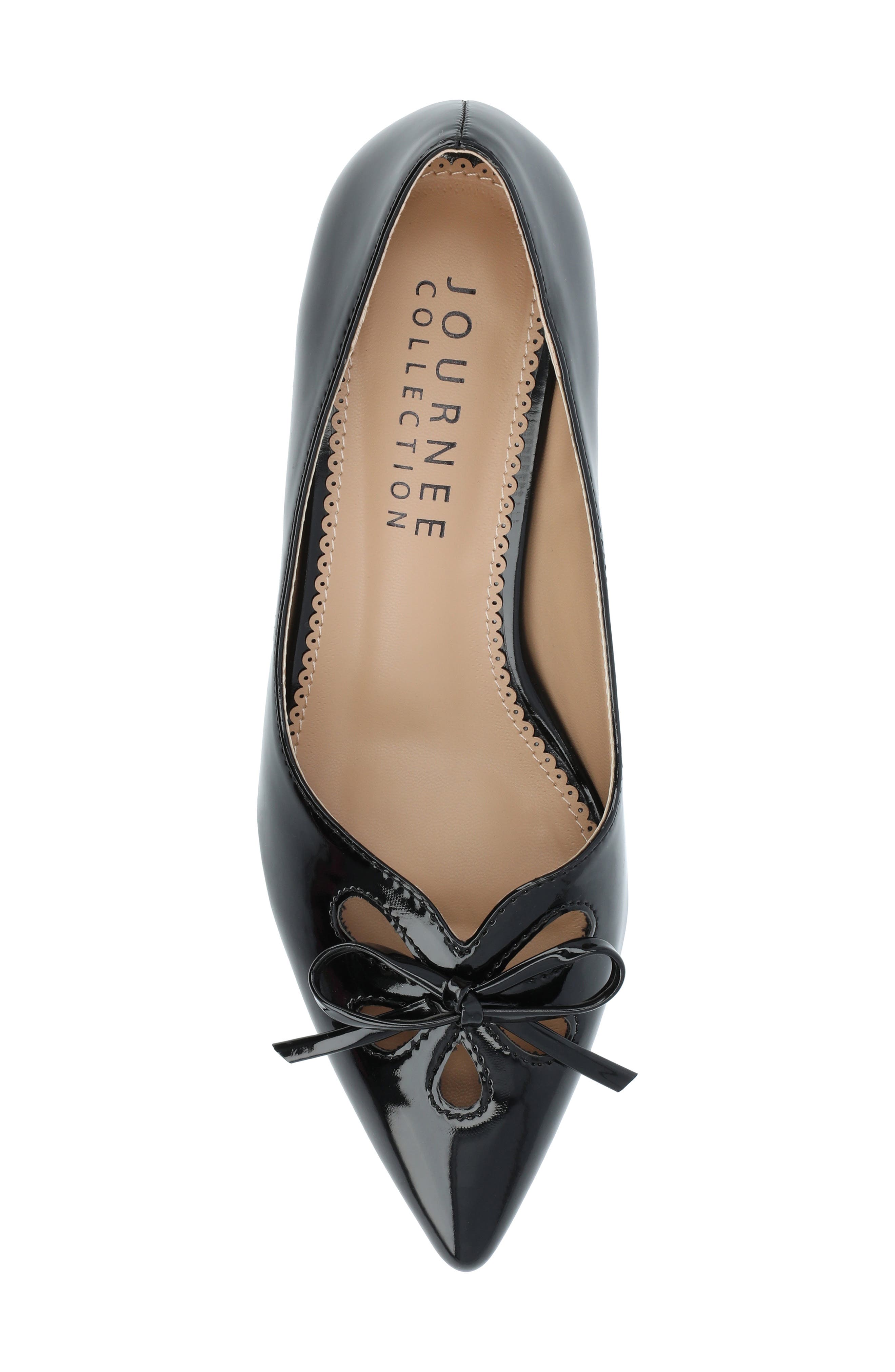 Journee Collection Lutana Kitten Heel Pump, Alternate, color, Black