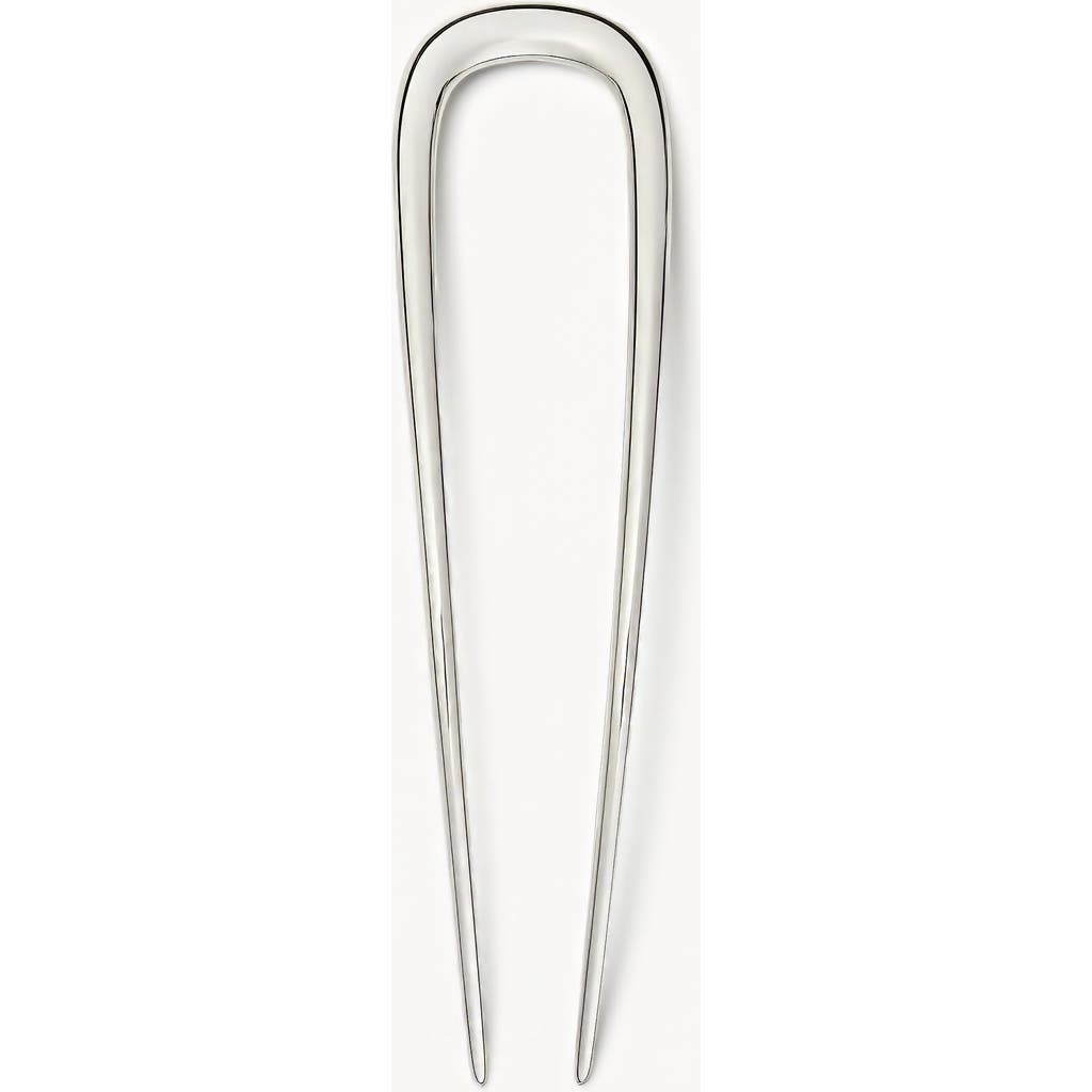 Machete Midi French Hair Pin In Metallic