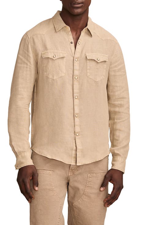 Masa Linen Snap Front Shirt