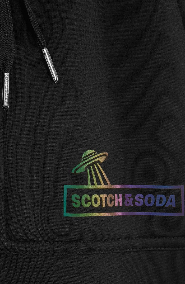 Scotch & Soda Kids' Double Knit Shorts, Alternate, color, Black Grey