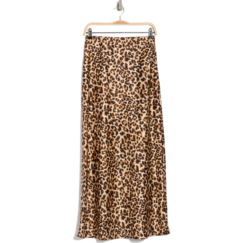 RENEE C RENEE C LEOPARD PRINT MAXI SKIRT