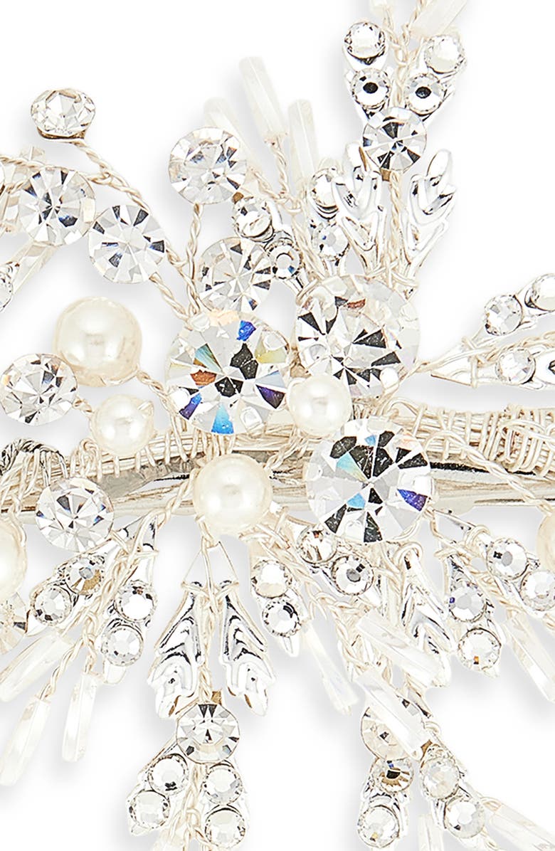 Brides & Hairpins Takara Hair Clip, Alternate, color, Silver