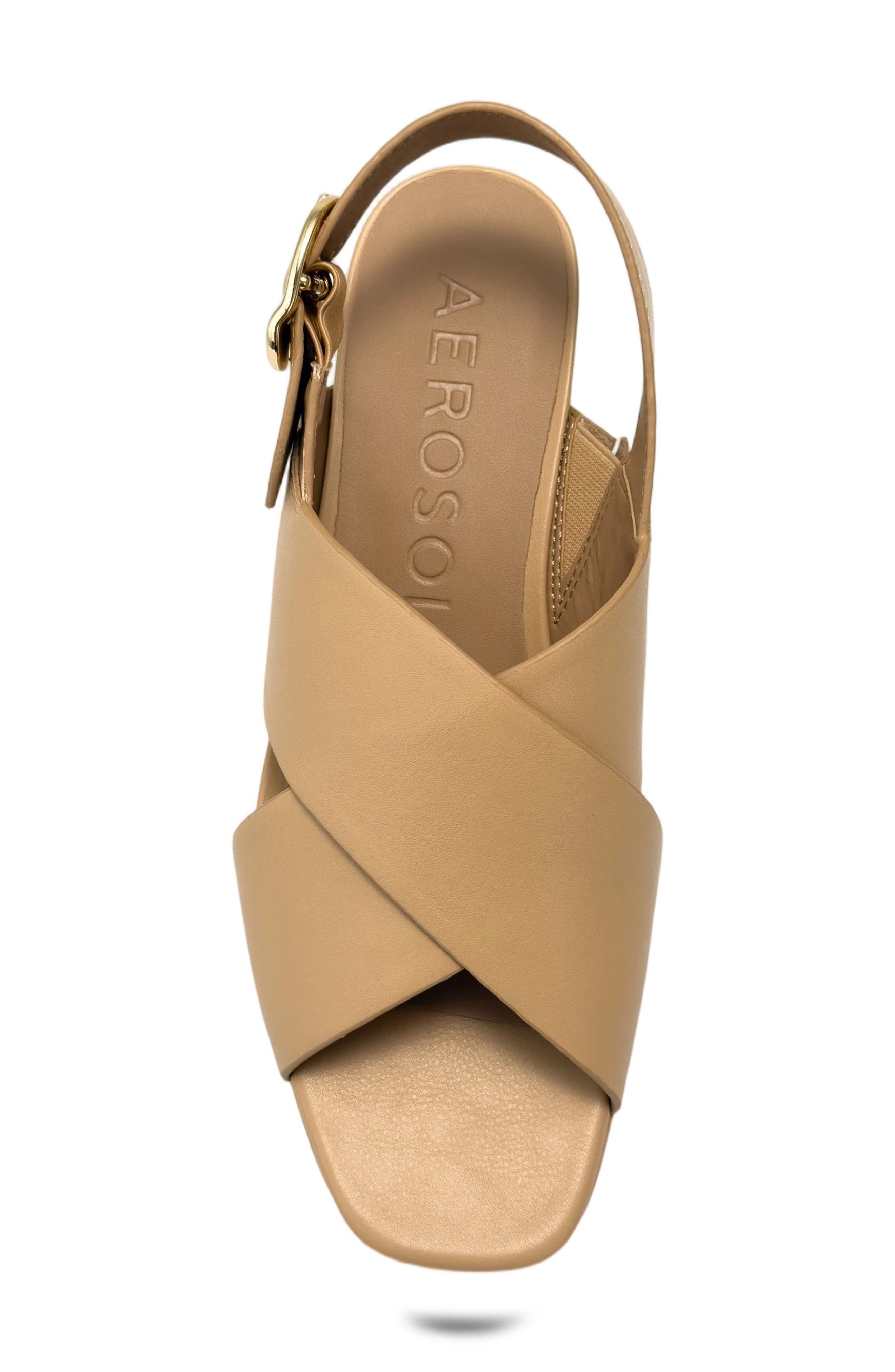 Pura Platform Sandal, Alternate, color, BEIGE BISQUE NAPPA