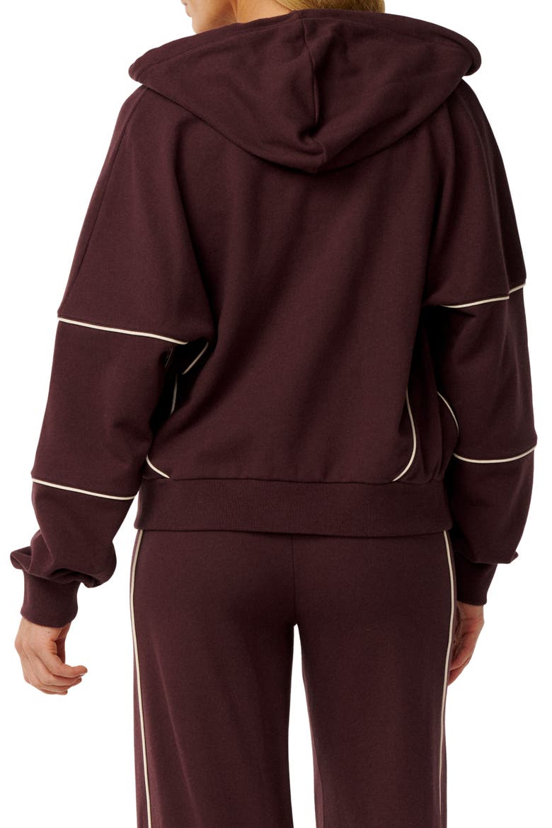 Since 1969 Dropped Shoulder Full Zip Hoodie, Alternate, color, FUDGE
