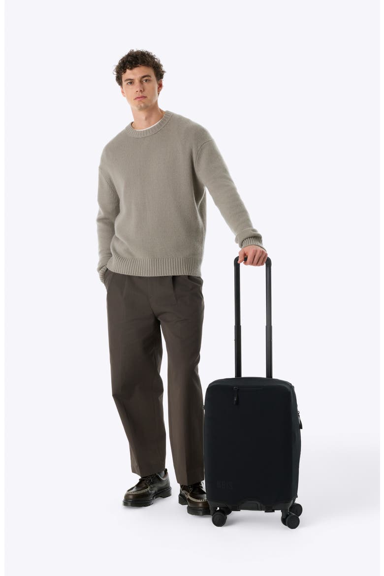 The Hybrid Check-In Luggage Cover, Alternate, color, BLACK