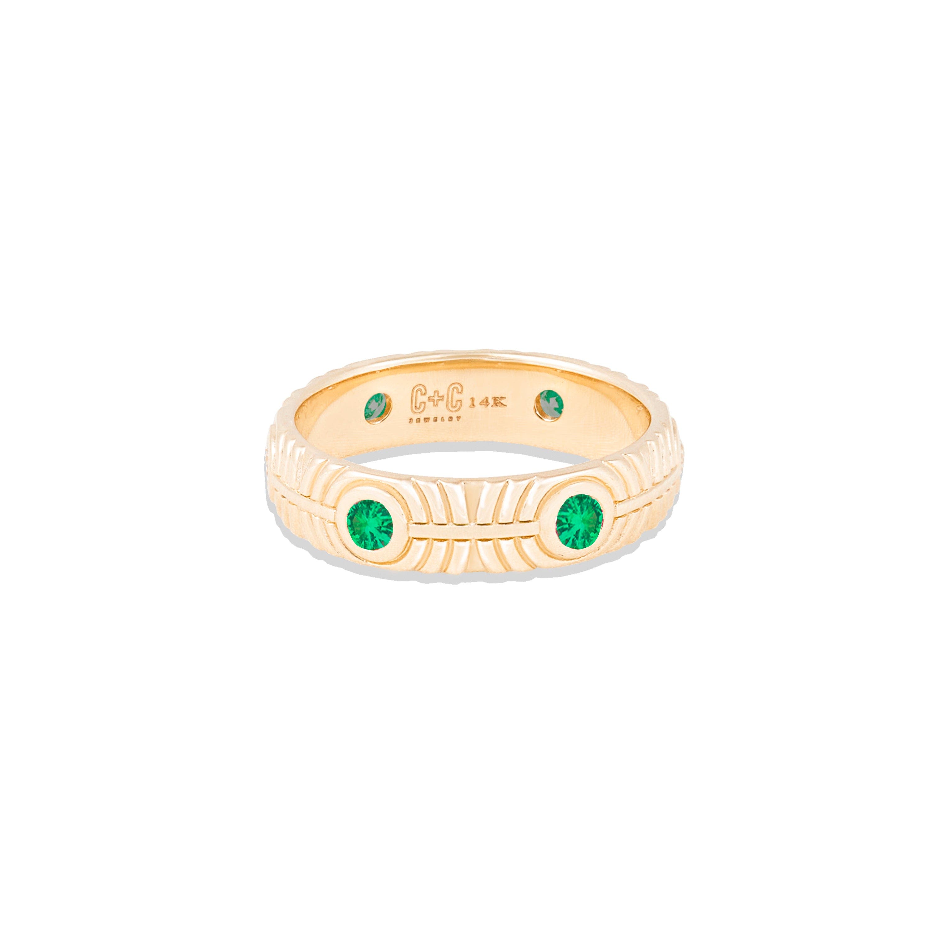 selected Tsavorite- Gold