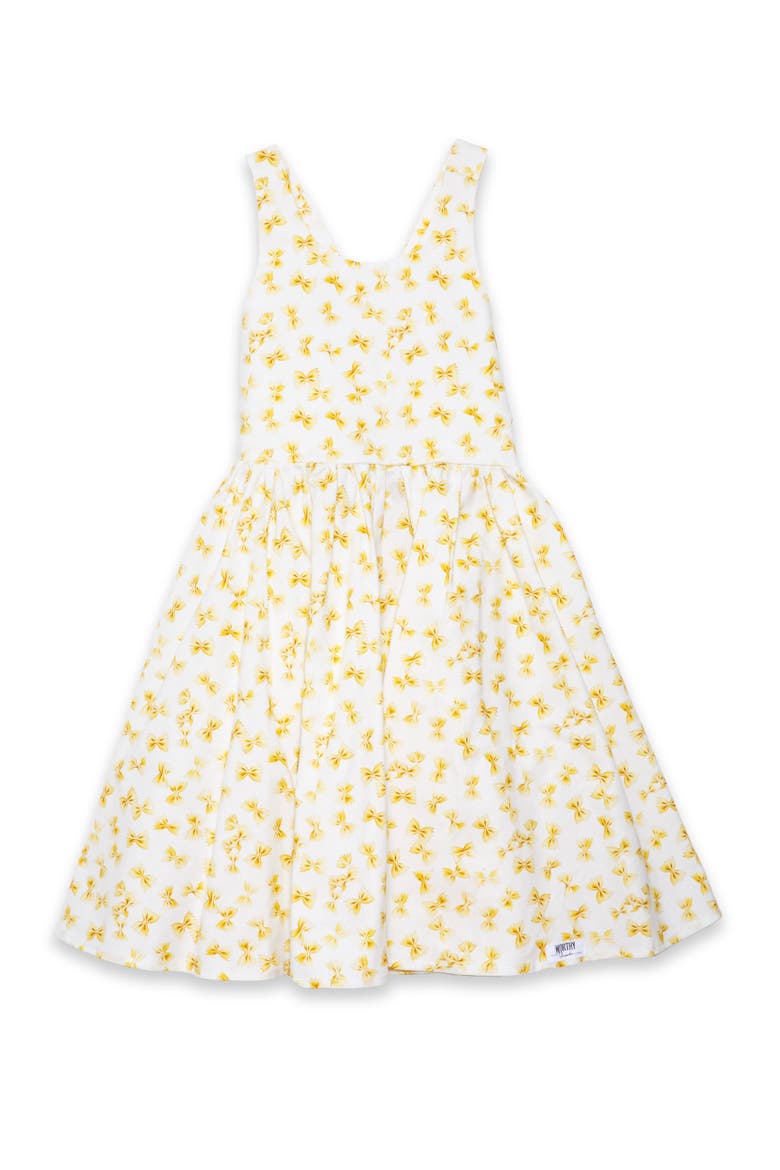 Girls Cross Back Woven Dress, Main, color, Pasta