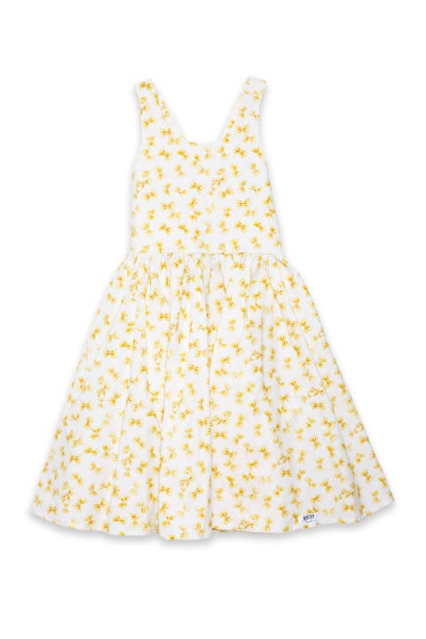 Girls Cross Back Woven Dress (Toddler, Little Kid & Big Kid)