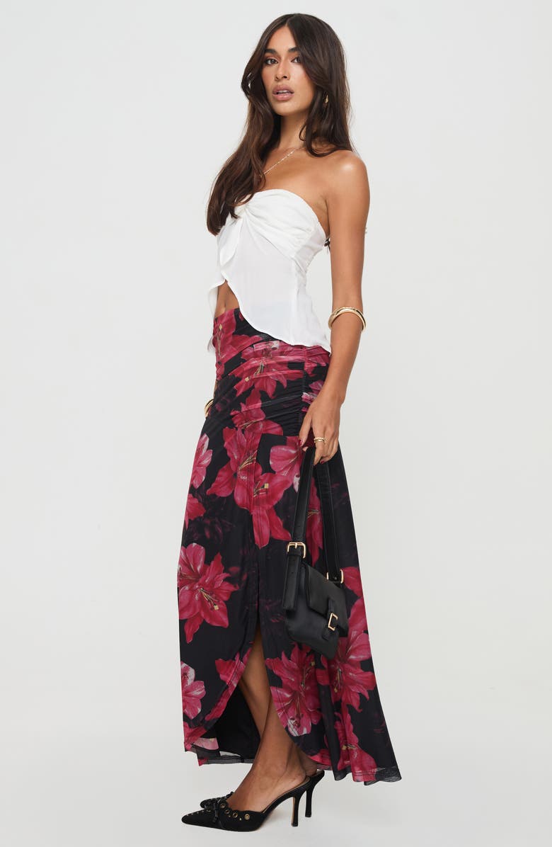 Princess Polly Coleson Twist Split Front Strapless Top, Alternate, color,