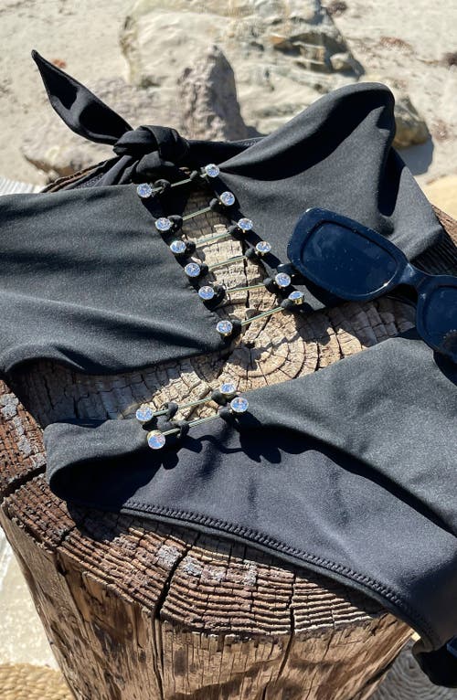 Shop Beach Bunny Swimwear Noelani Skimpy Bottom In Black