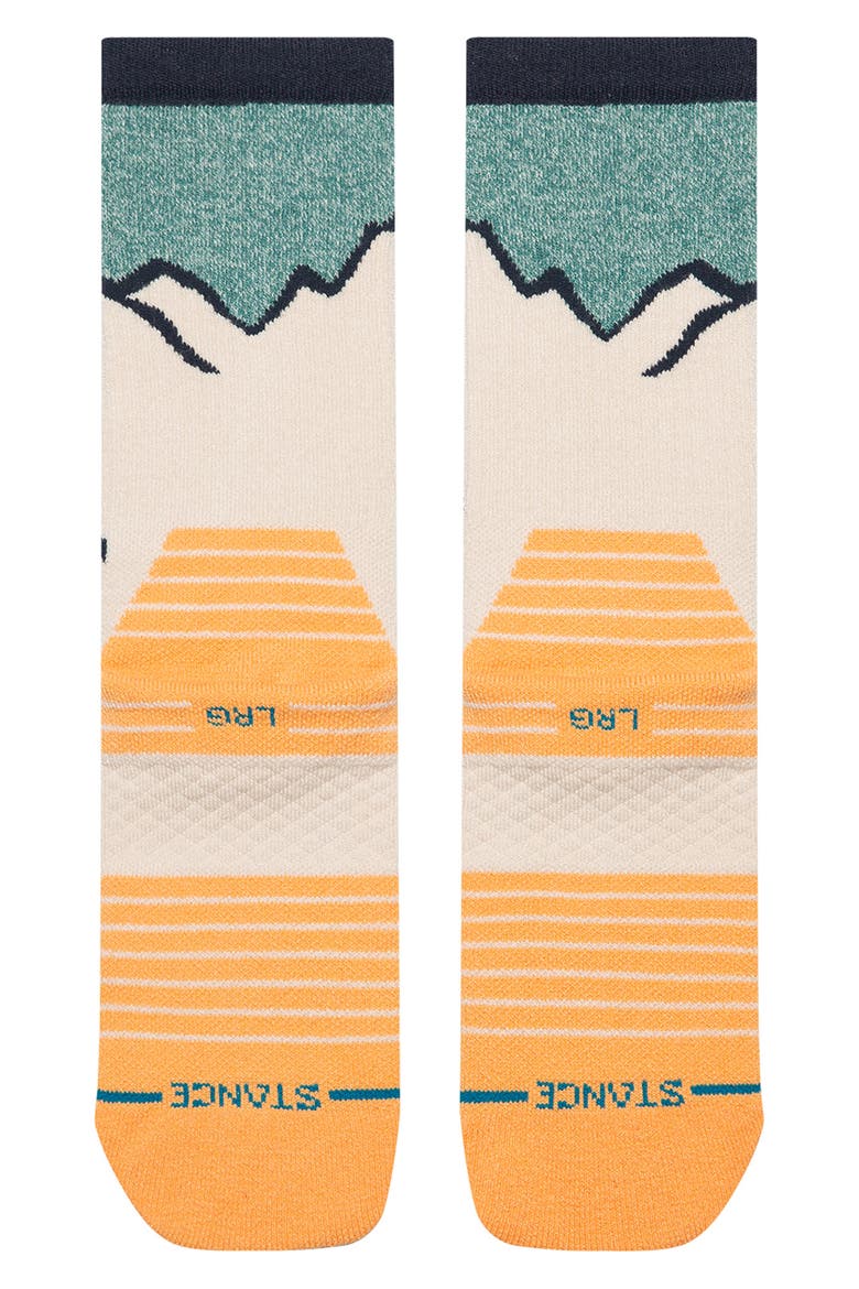 Peaking Hike Crew Socks, Alternate, color, TAN