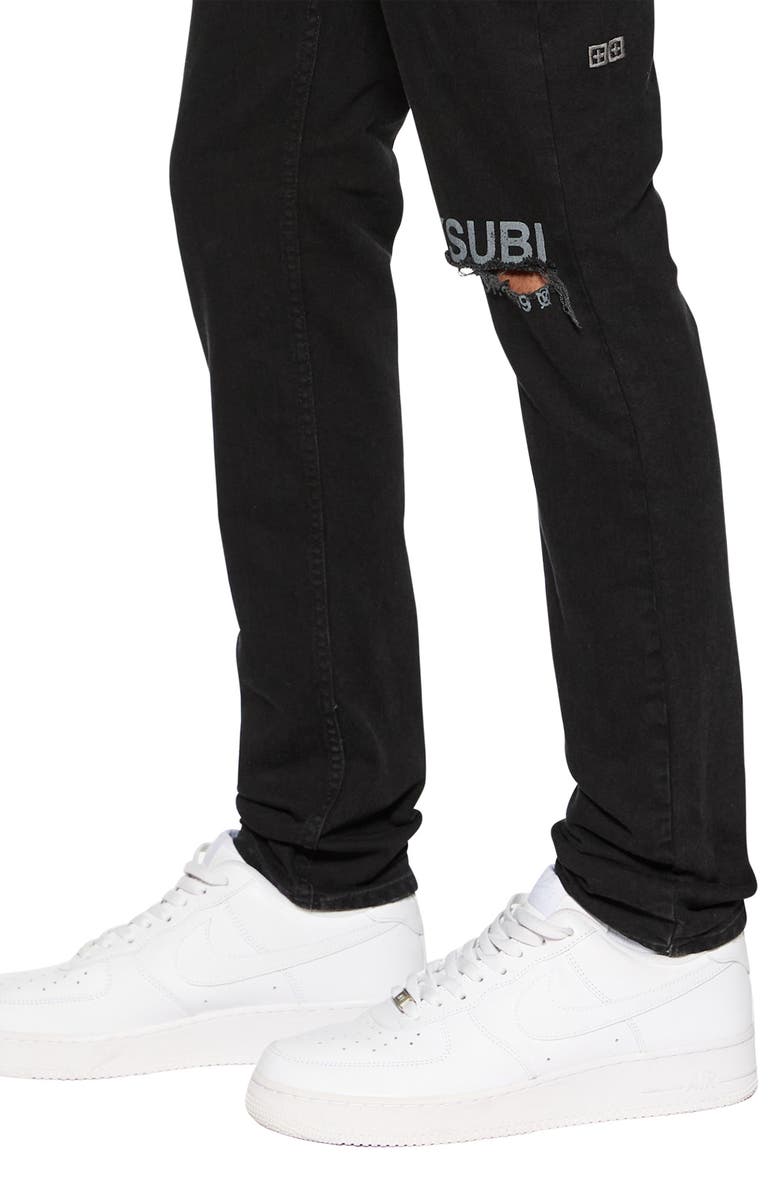 Ksubi Chitch Laid Black Est. Skinny Jeans, Alternate, color,