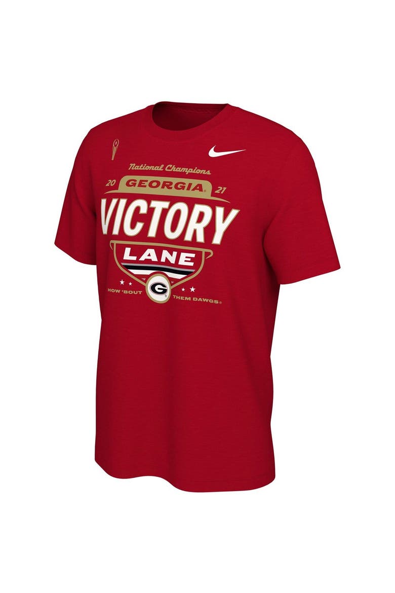 Men's Nike Red Georgia Bulldogs College Football Playoff 2021 National Champions Locker Room T-Shirt, Alternate, color, Red