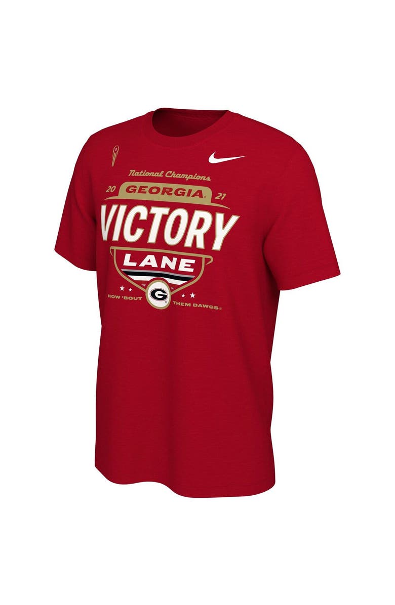 Nike Men's Nike Red Georgia Bulldogs College Football Playoff 2021 National Champions Locker Room T-Shirt, Alternate, color,