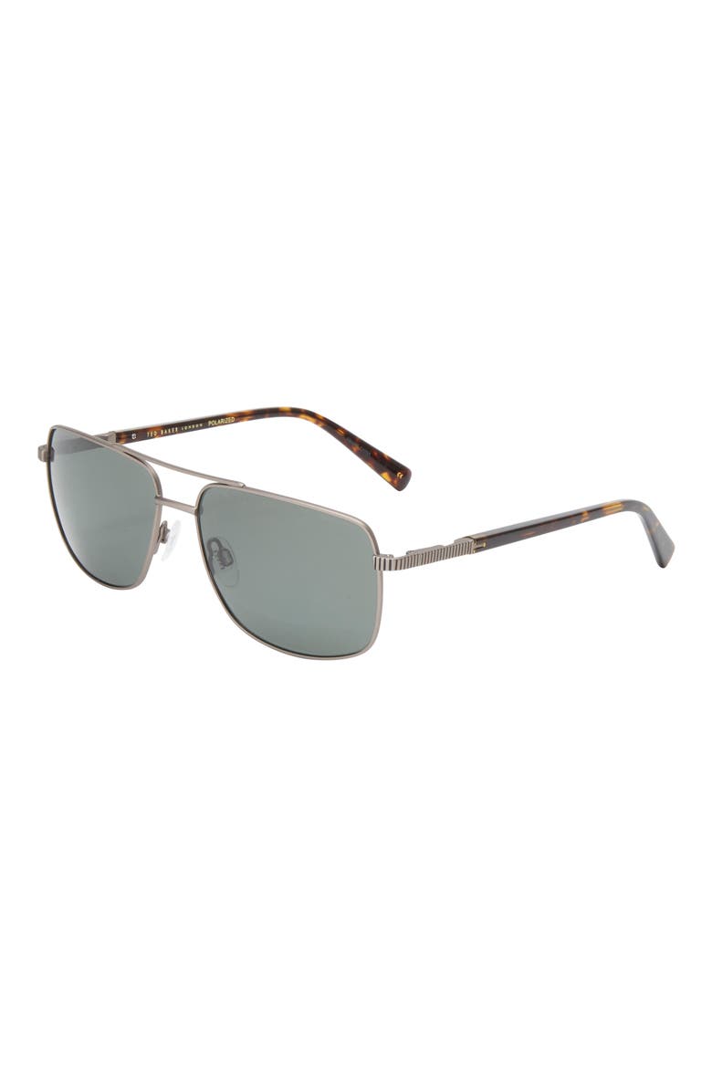 59mm Navigator Sunglasses, Alternate, color, DARK GUNMETAL