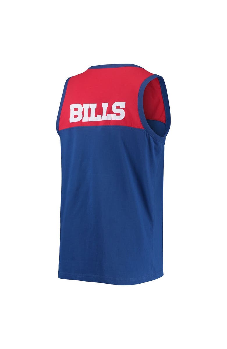 STARTER Men's Starter Royal/Red Buffalo Bills Team Touchdown Fashion Tank Top, Alternate, color, 