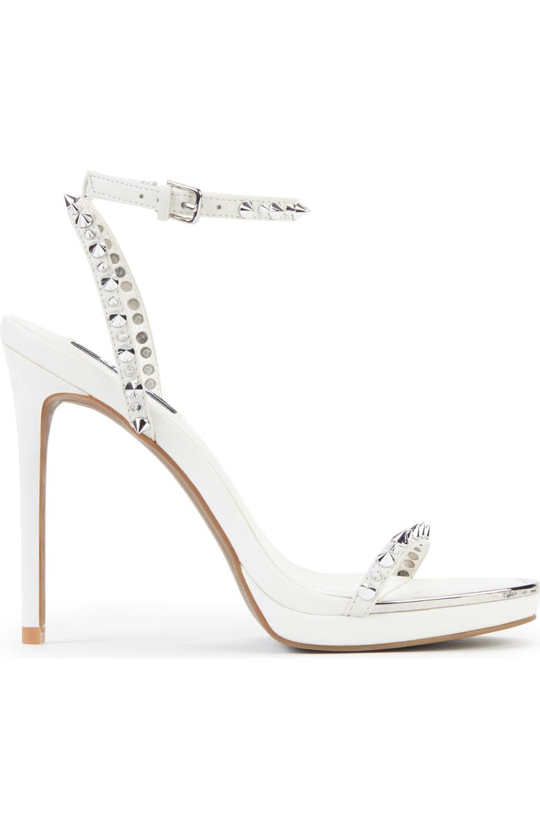 DKNY Dacia Ankle Strap Stiletto Sandal, Alternate, color, White