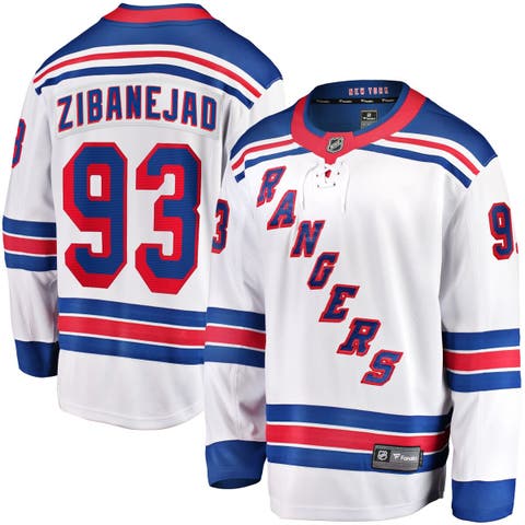 Men's Fanatics Mika Zibanejad White New York Rangers Away Premier Breakaway Player Jersey