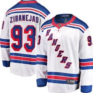 FANATICS Men's Fanatics Mika Zibanejad White New York Rangers Away Premier Breakaway Player Jersey