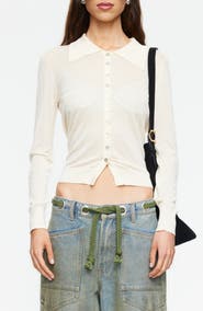 LIONESS Chalet Point Collar Knit Shirt