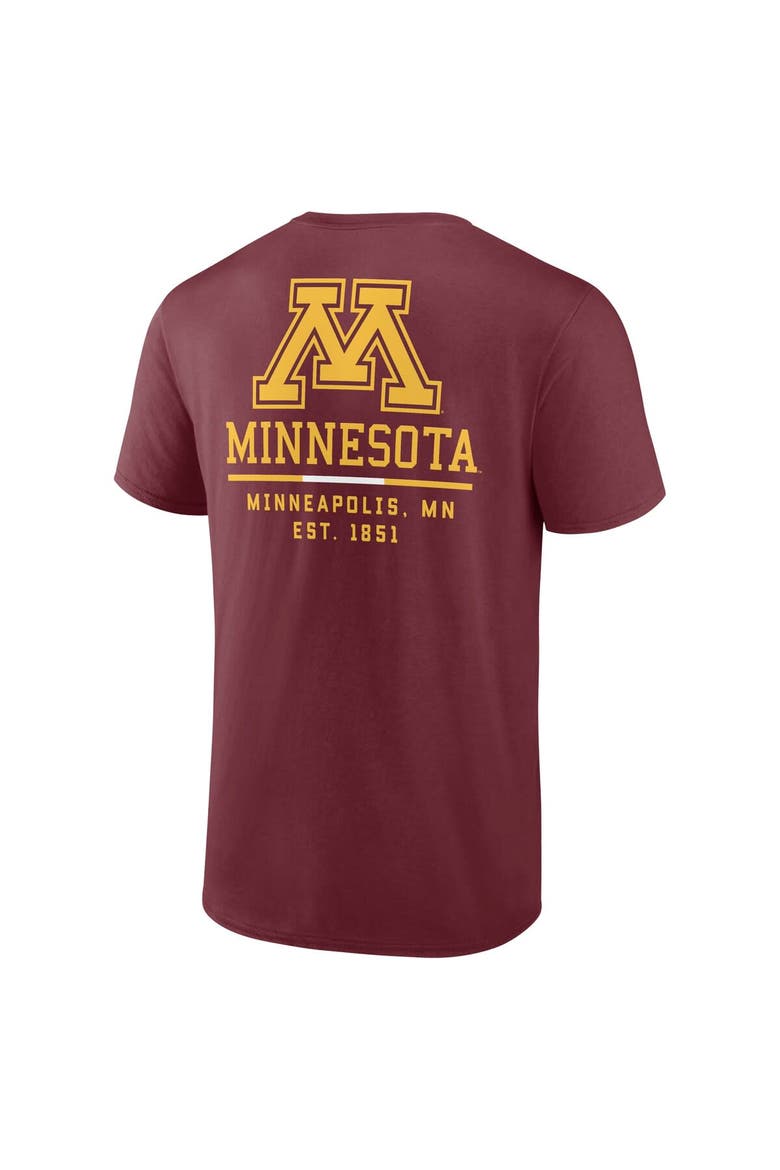 Men's Fanatics Branded Maroon Minnesota Golden Gophers Game Day 2-Hit T-Shirt, Alternate, color, Maroon