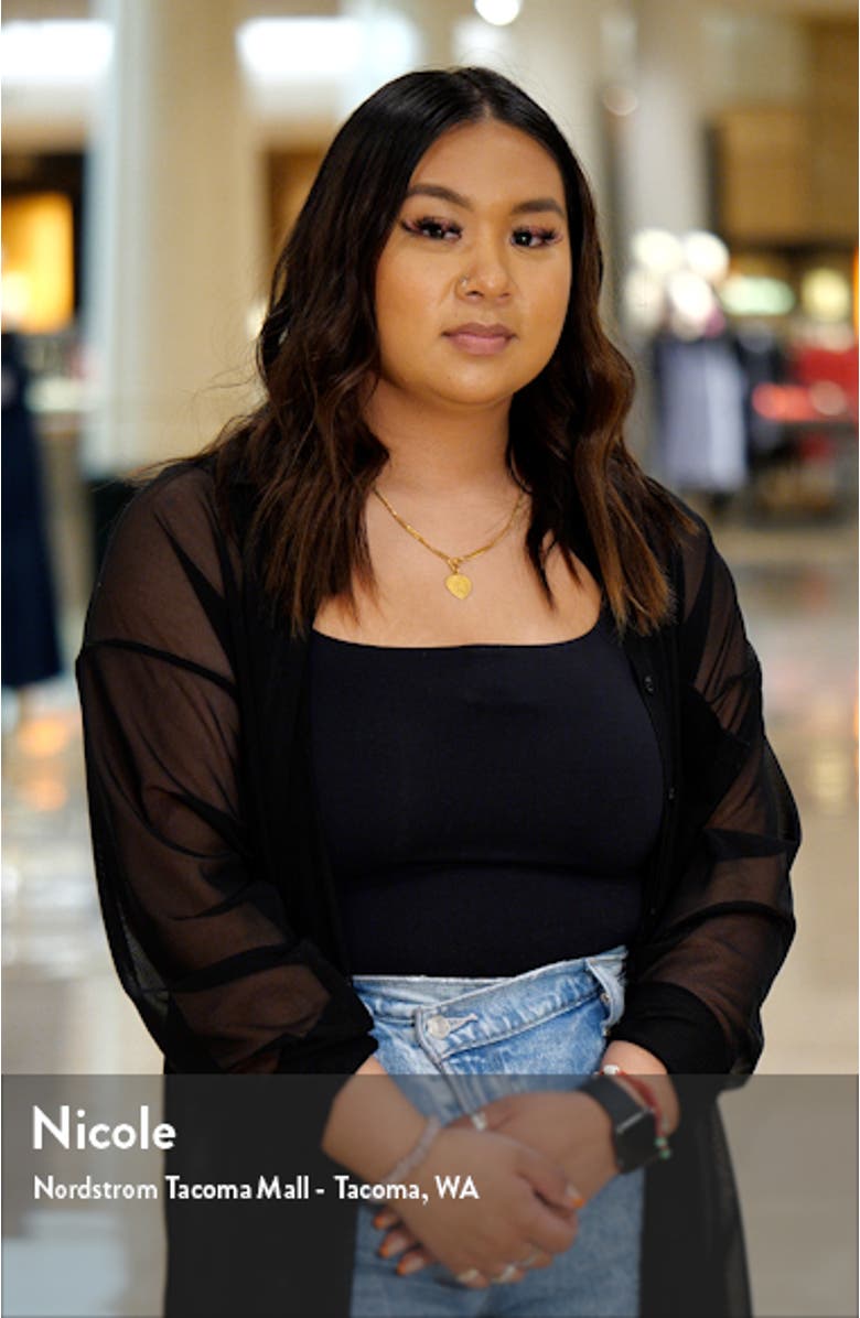 Embroidered Flutter Strap Midi Dress, sales video thumbnail