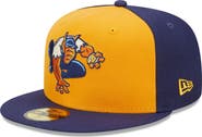 New Era Men's New Era Gold/Navy Montgomery Biscuits Marvel x Minor League 59FIFTY Fitted Hat