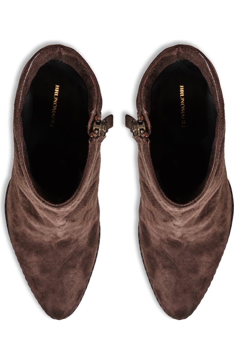 Bruno Magli Opera Wedge Bootie, Alternate, color, Dark Brown Suede