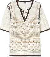 Marina Rinaldi Garza Crochet Sweater