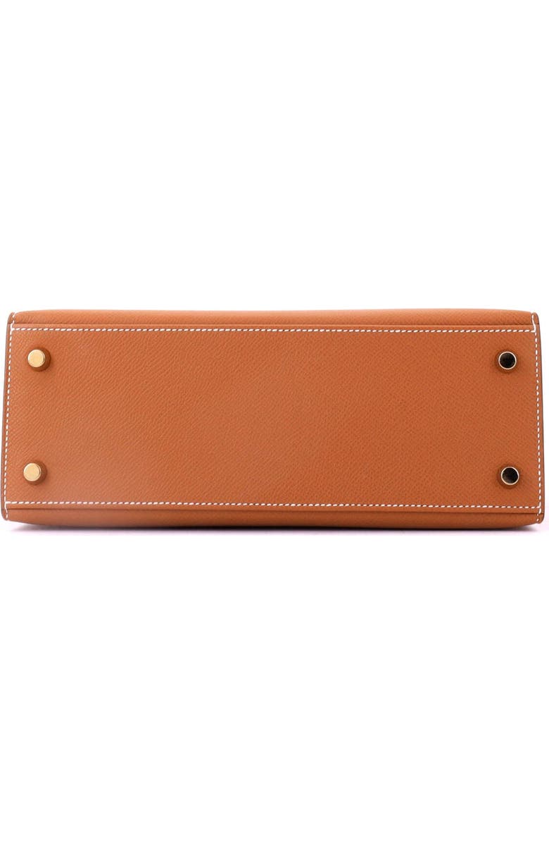 Pre-Owned Hermes Kelly Handbag Brown Epsom with Gold Hardware 25, Alternate, color, Gold