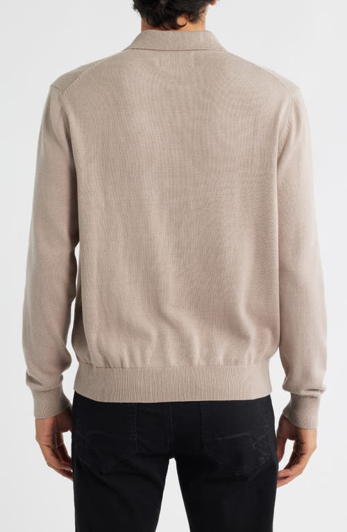 Alex Crane  Feather Organic Cotton Polo Sweater In Pink