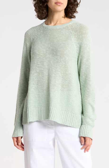 Raglan Sleeve Organic Linen & Organic Cotton Sweater