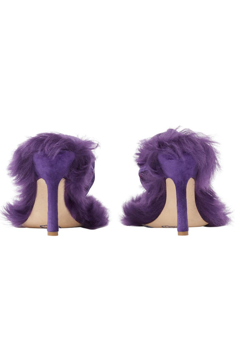 Burberry Genuine Shearling Step Rose Sandal, Alternate, color,