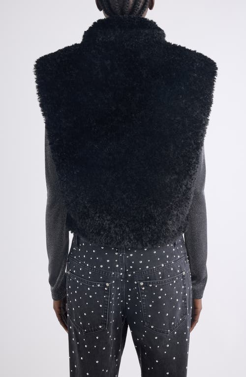Isabel Marant Étoile Alisa Faux Shearling Vest In Black