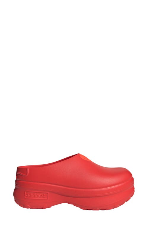 Adidas Originals Adifom Stan Smith Platform Mule In Red/solar Red/solar Red