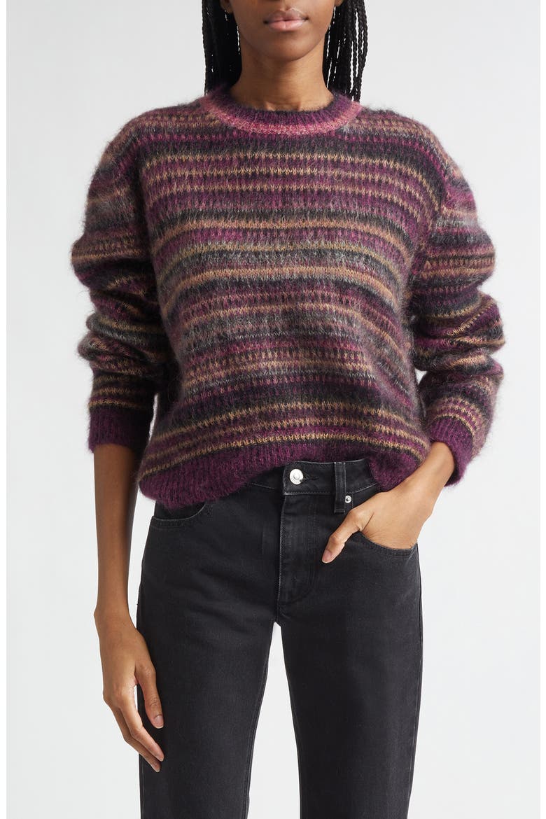 Morine Mohair Blend Sweater, Main, color, PLUM